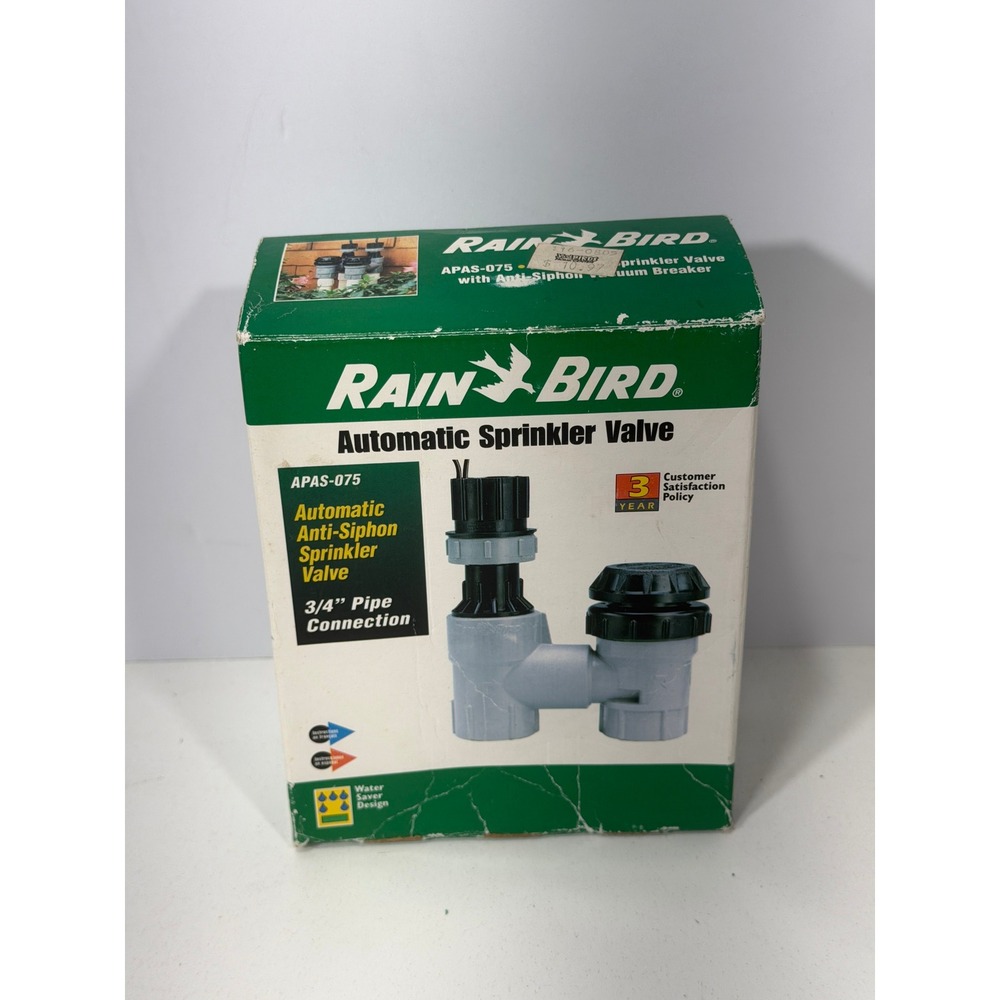 Rain Bird APAS-075 Automatic Anti-Siphon Sprinkler Valve 3/4" Vacuum Breaker 24V